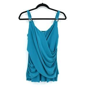 Miraclesuit Teal Tankini Swimsuit Top 8